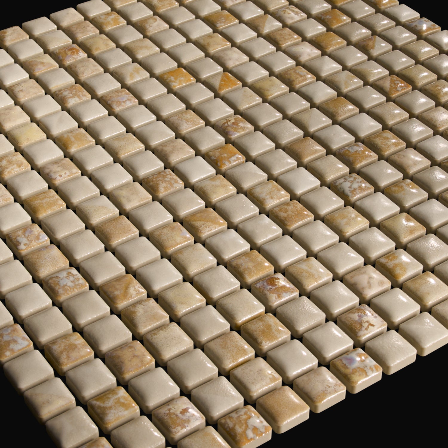 Japanese ceramic wall tiles Komasu Sample in Winter Wheat from Mittsu Japanese Tiles