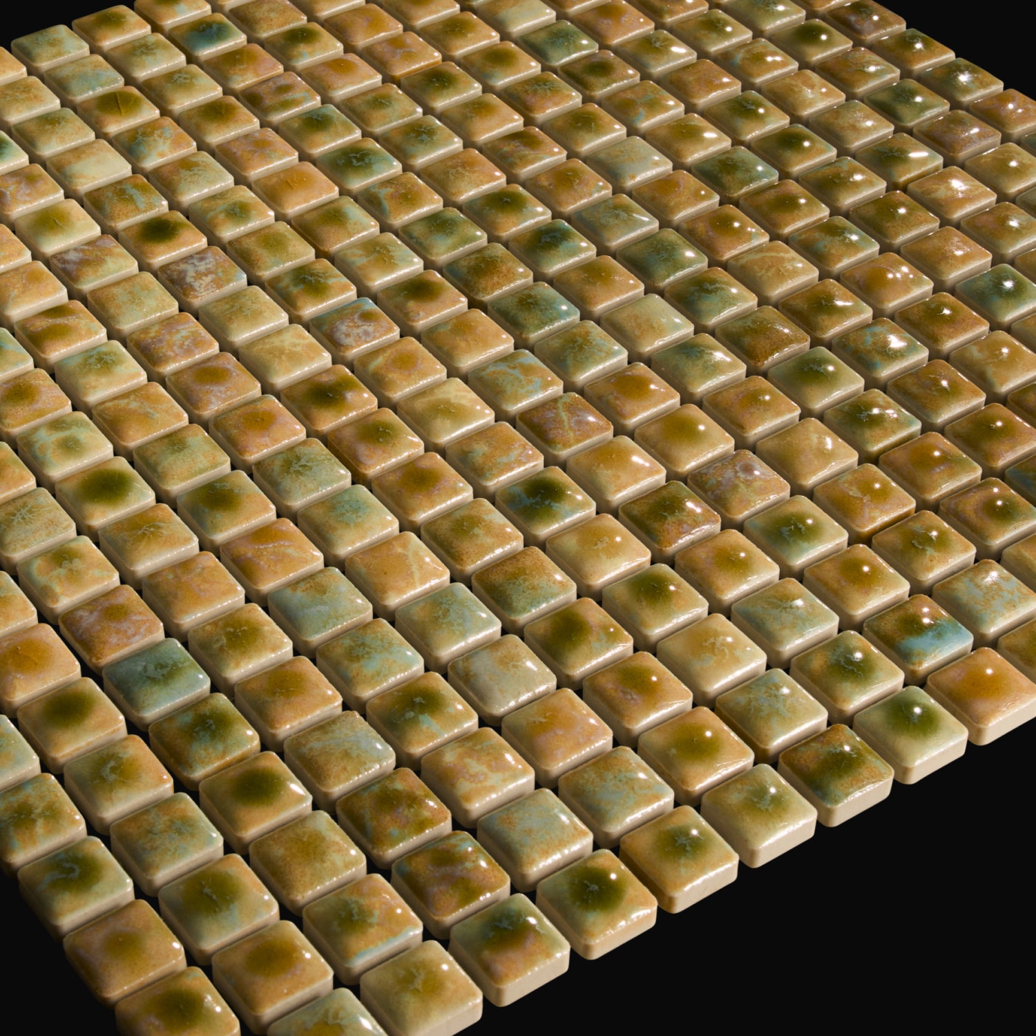 Japanese ceramic wall tiles Komasu Sample in Limestone Moss from Mittsu Japanese Tiles