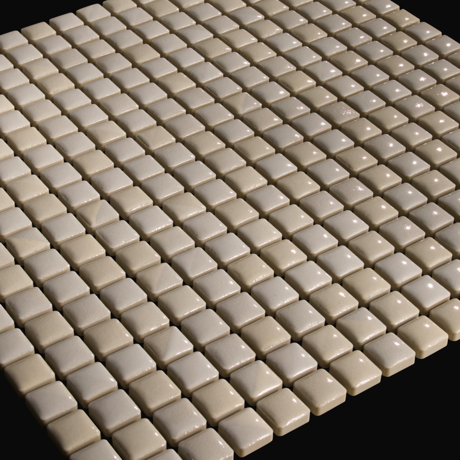 Japanese ceramic wall tiles Komasu Sample in Porcelain White from Mittsu Japanese Tiles
