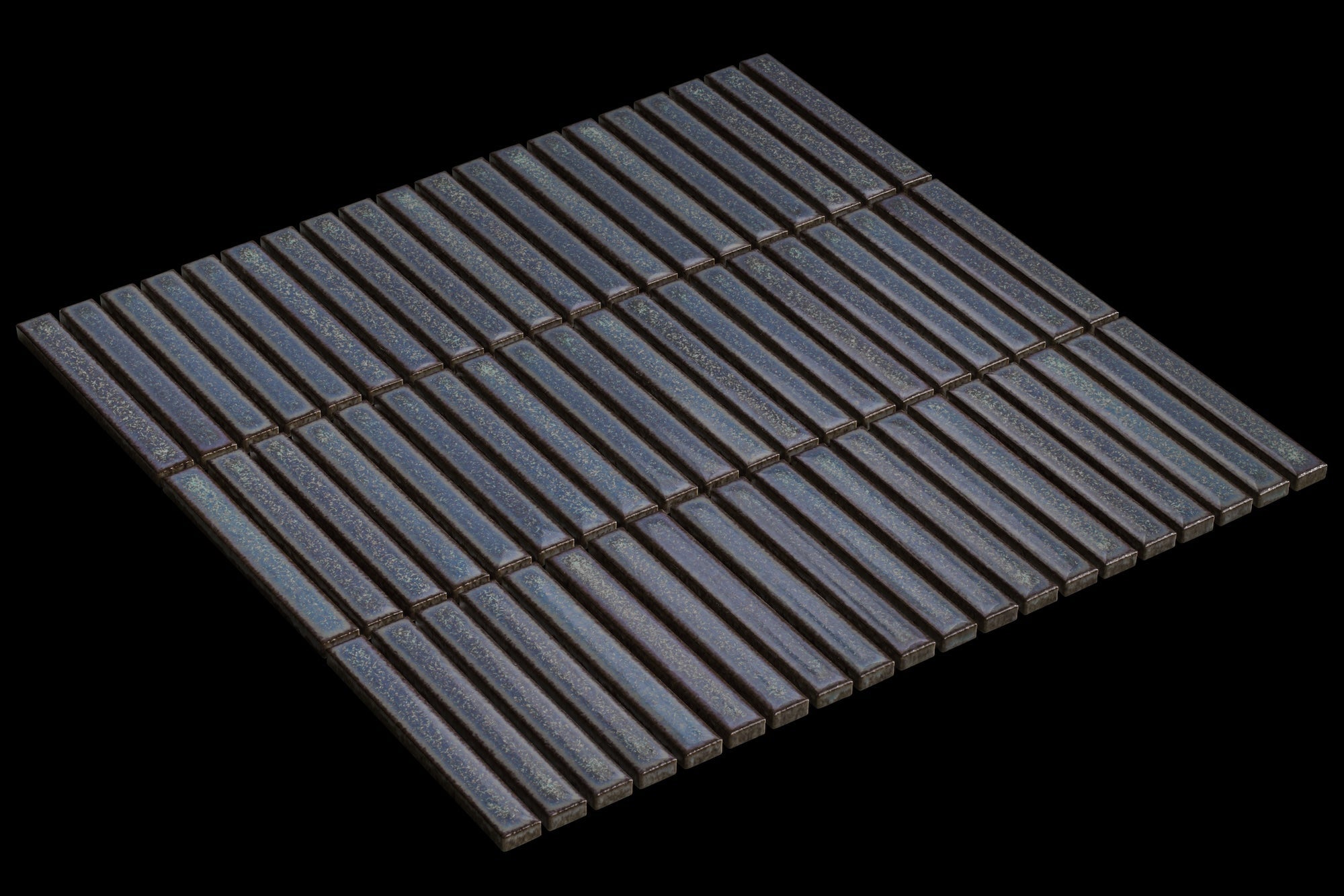 Japanese ceramic wall tiles Yohen Sample - Japanese Porcelain Wall Tile (UAE) in Turquoise Blue from Mittsu Japanese Tiles