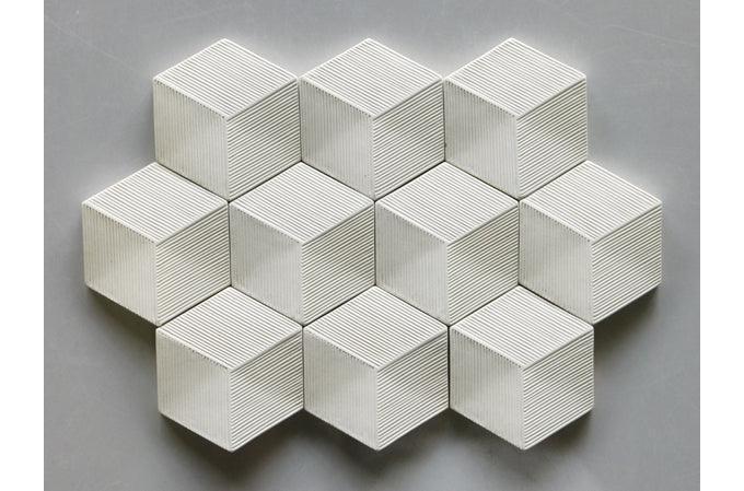 Model Six Japanese tile in Antique Gold by Mittsu Japanese Tiles