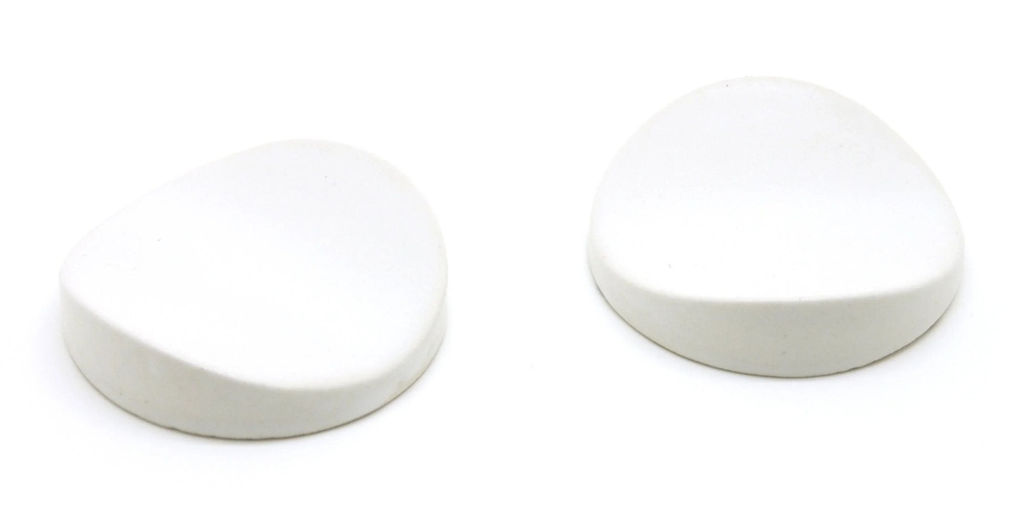 Japanese ceramic wall tiles Moon in White Glaze from Mittsu Japanese Tiles