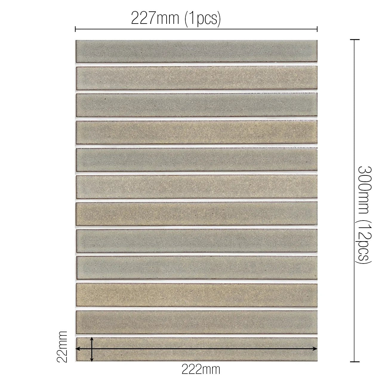 Nagi Japanese tile by INAX from Mittsu Japanese Tiles