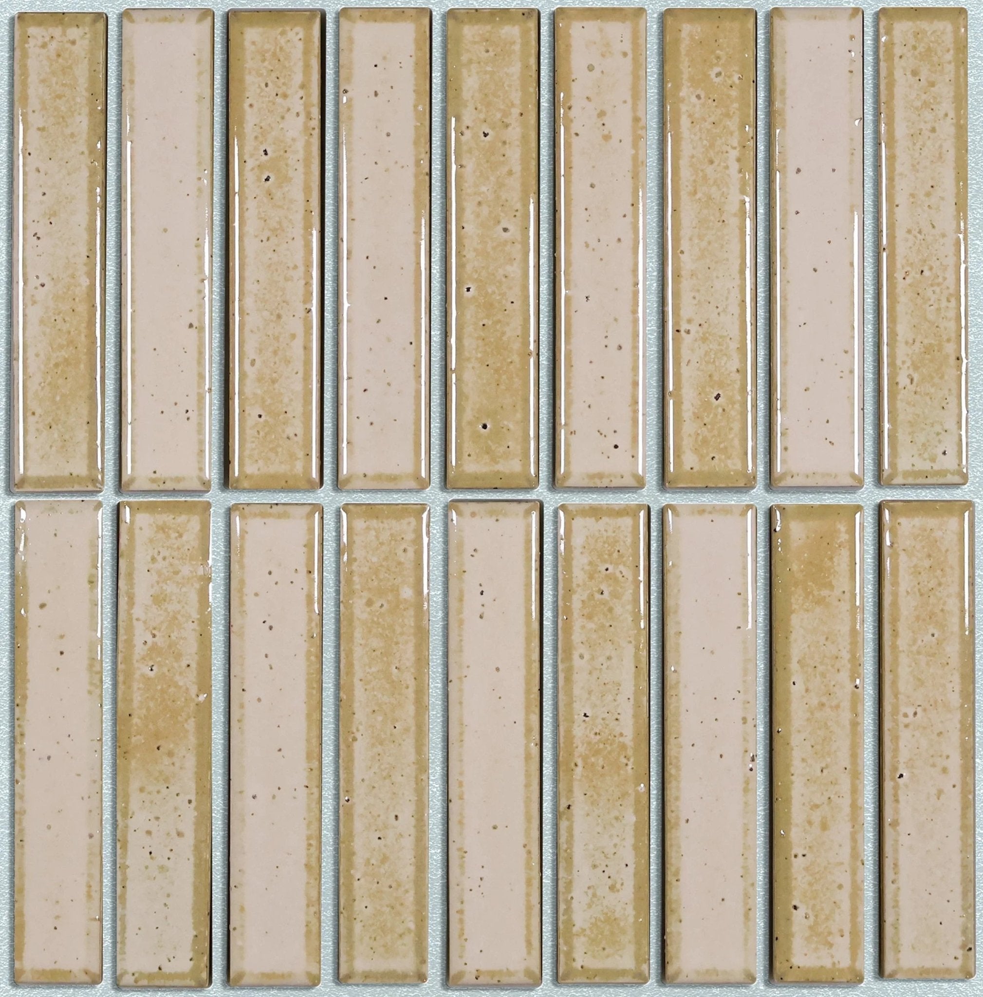 Japanese ceramic wall tiles Nakaba in Speckled White from Mittsu Japanese Tiles
