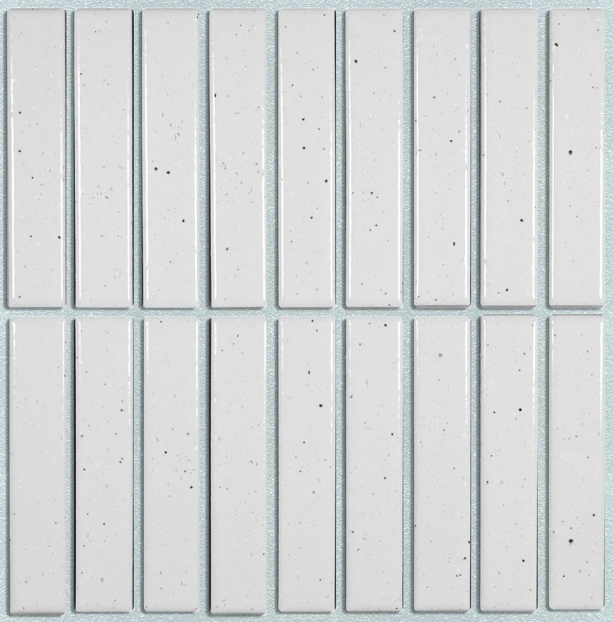 Japanese ceramic wall tiles Nakaba in Speckled White from Mittsu Japanese Tiles