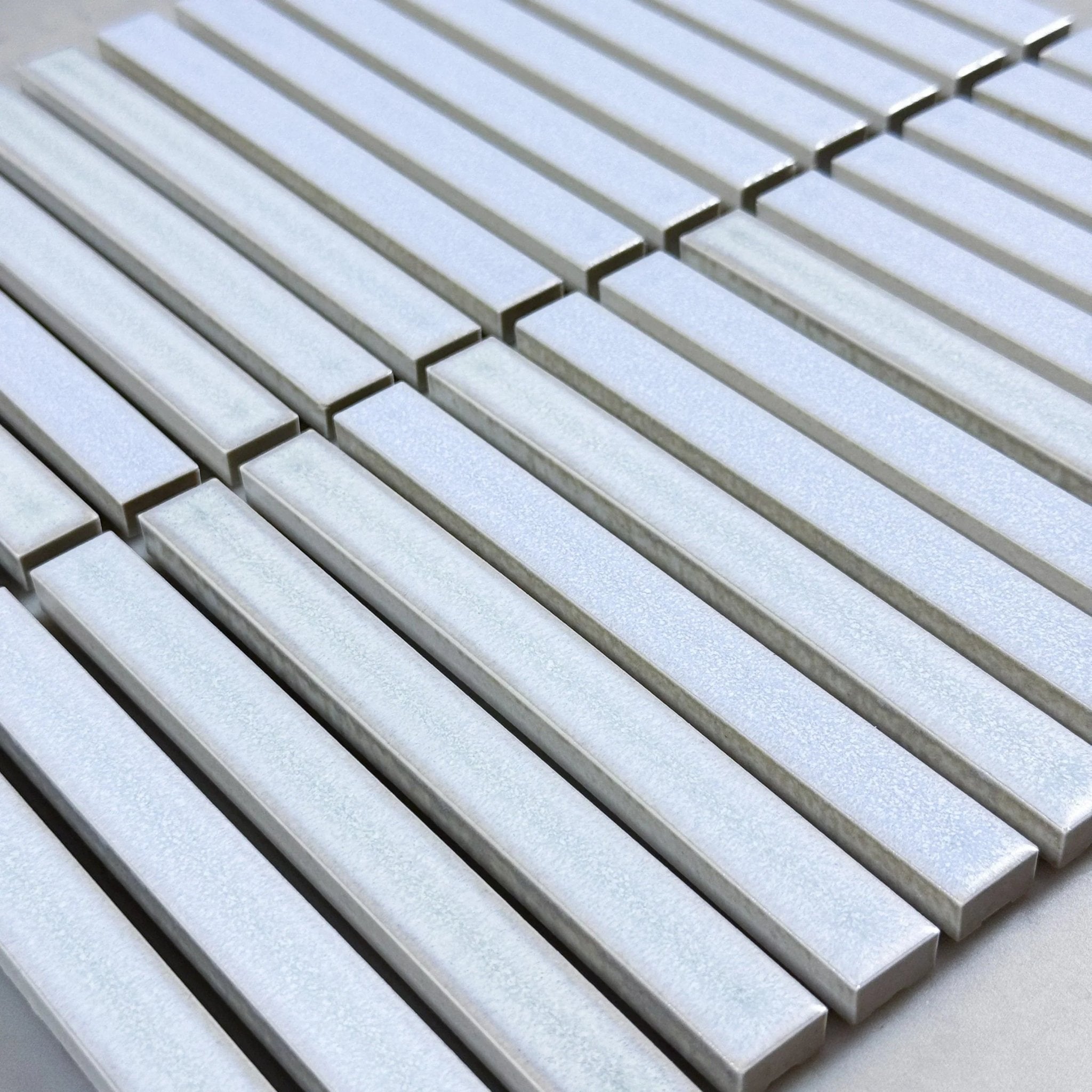 Japanese ceramic wall tiles Nigi Sample in Aozora from Mittsu Japanese Tiles