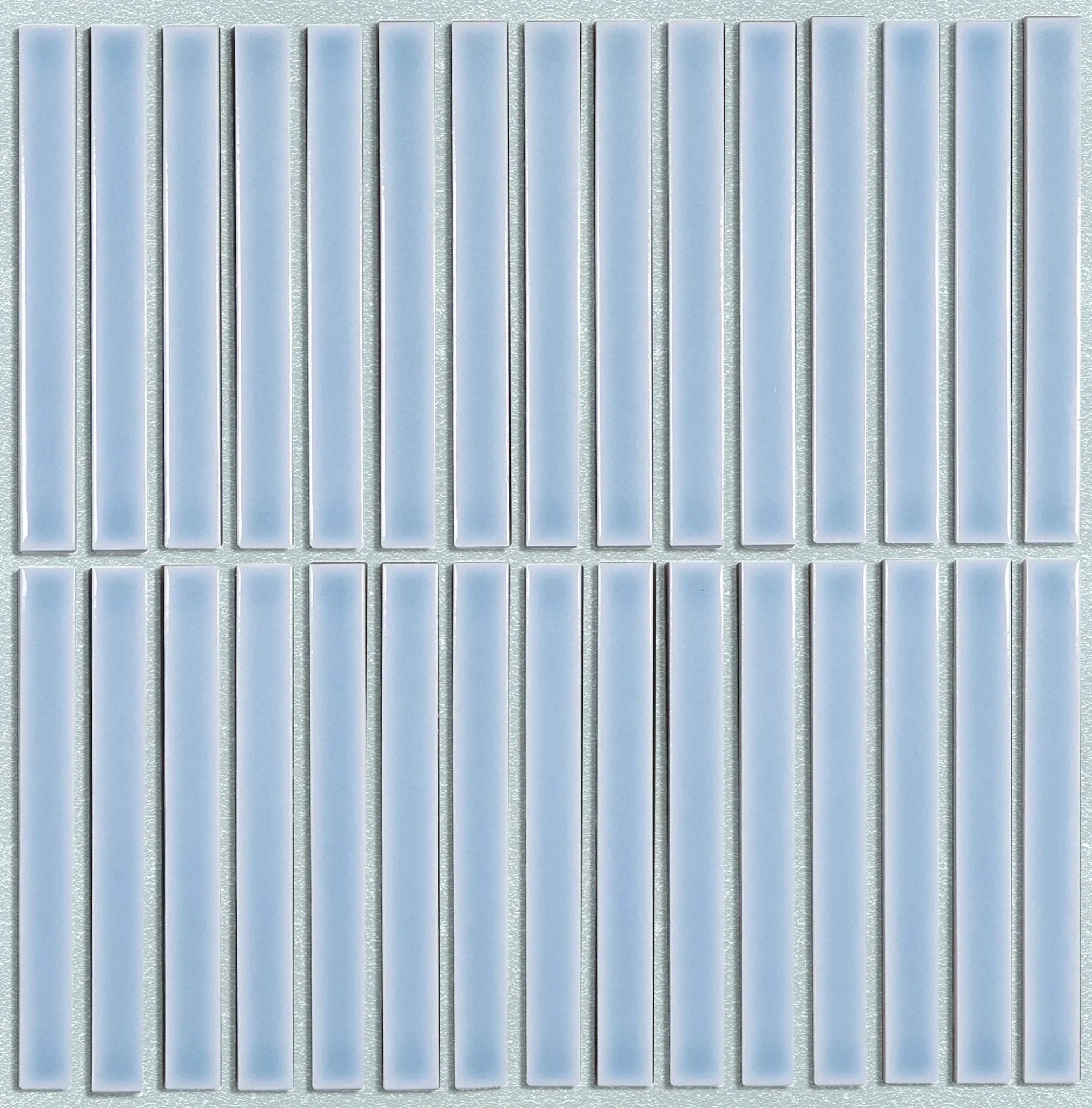 Japanese ceramic wall tiles Nigi Sample in Ao from Mittsu Japanese Tiles