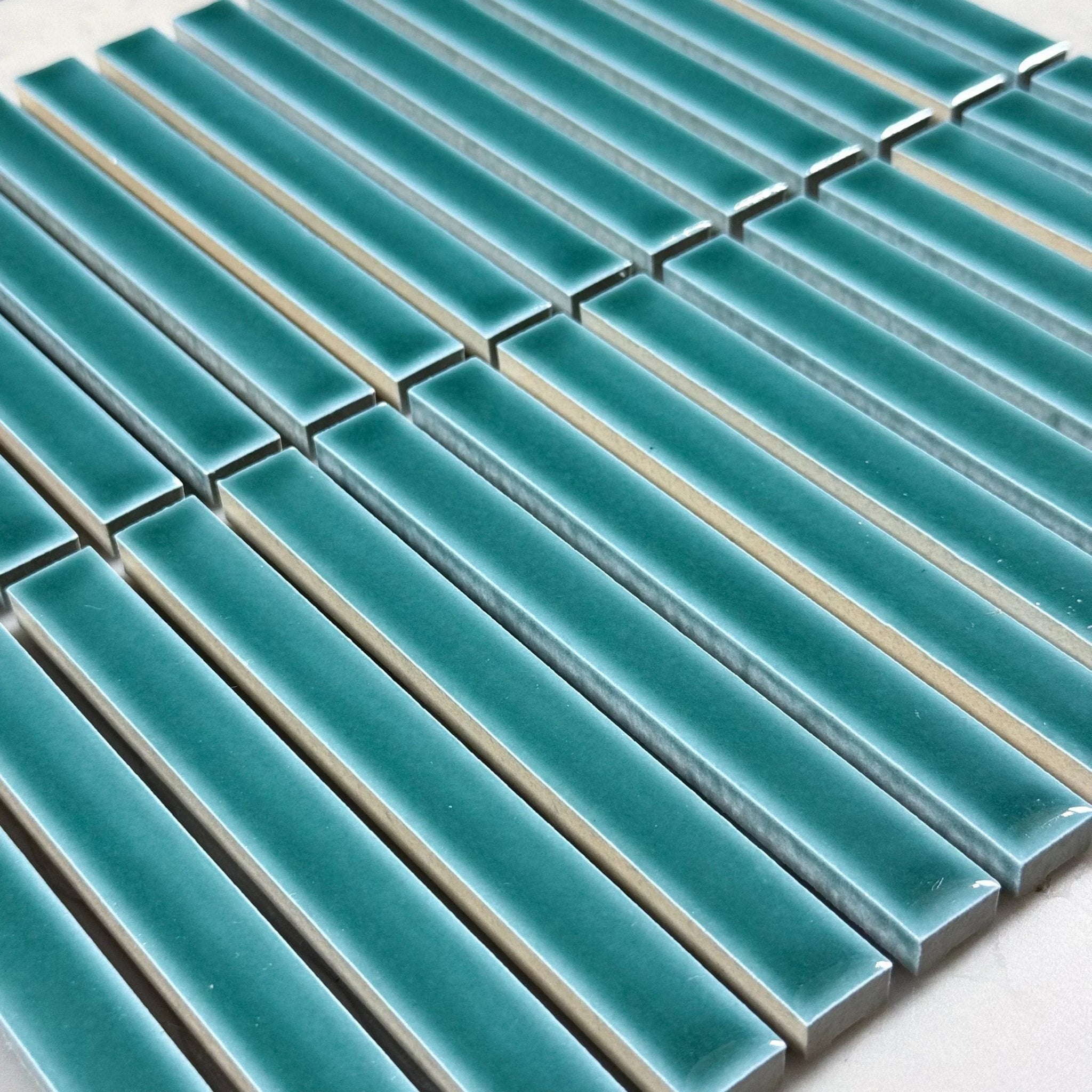 Japanese ceramic wall tiles Nigi Sample in Mori from Mittsu Japanese Tiles