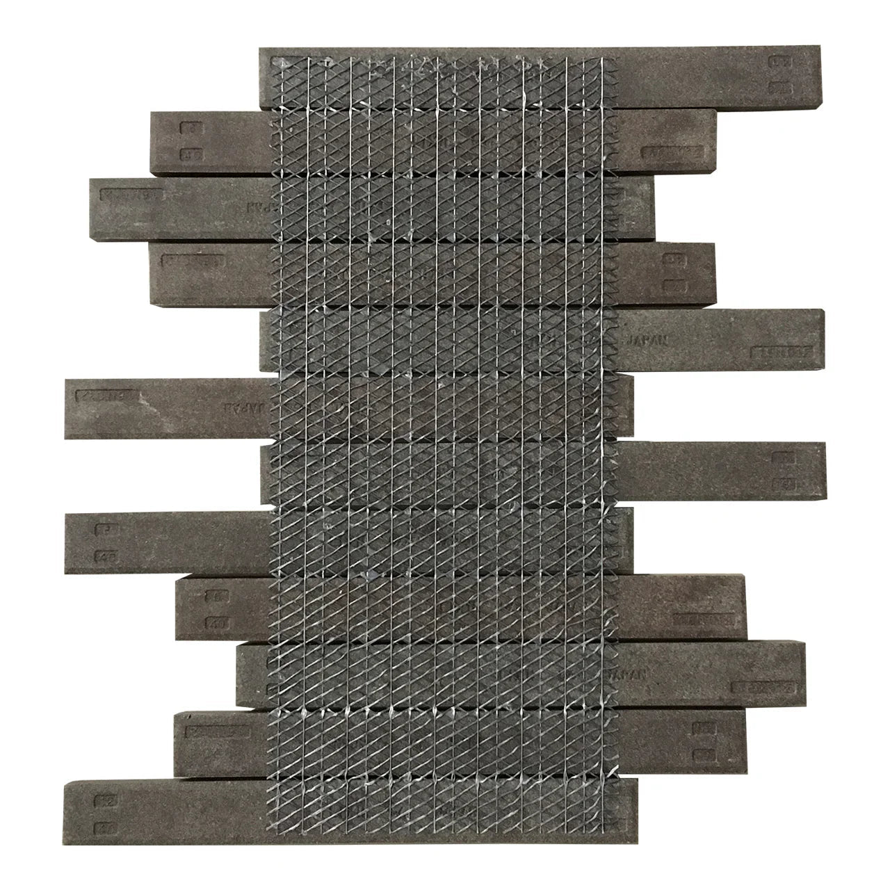 Japanese ceramic wall tiles Sabiuta II in White from Mittsu Japanese Tiles