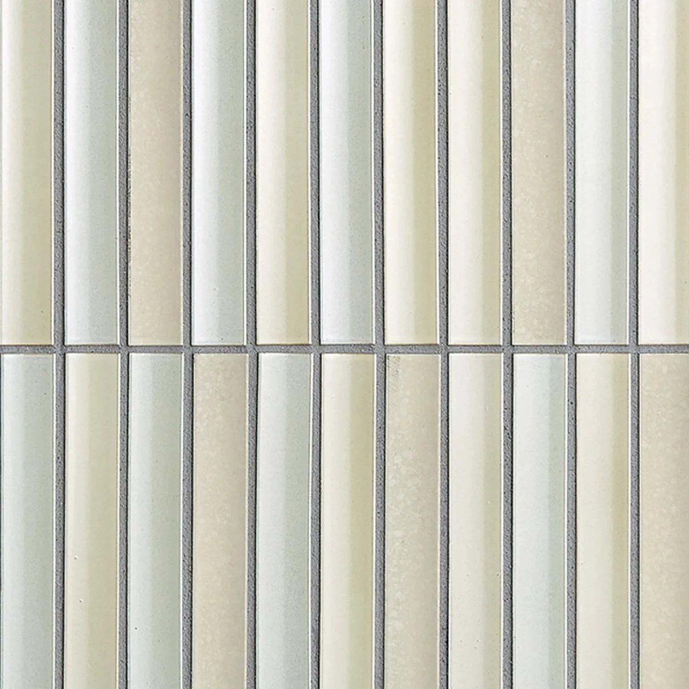 Japanese ceramic wall tiles Sairin in Beige Mix from Mittsu Japanese Tiles