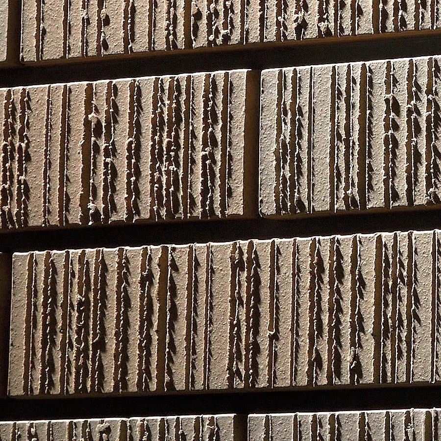 Japanese ceramic wall tiles Sawarabi Sample in Beige from Mittsu Japanese Tiles