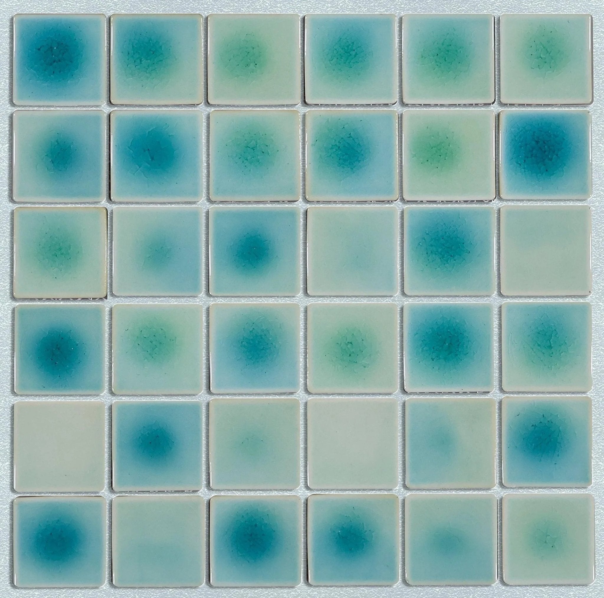 Japanese ceramic wall tiles Vaisell Sample in Matt White from Mittsu Japanese Tiles