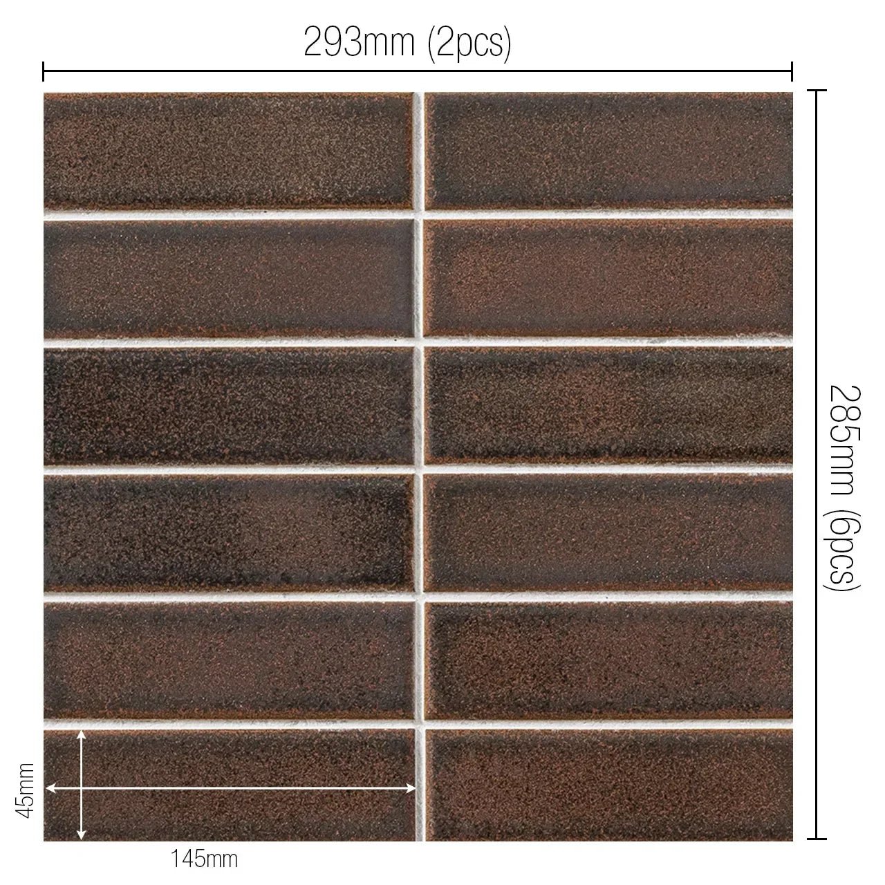 Japanese ceramic wall tiles Yoroi Sample in Green from Mittsu Japanese Tiles