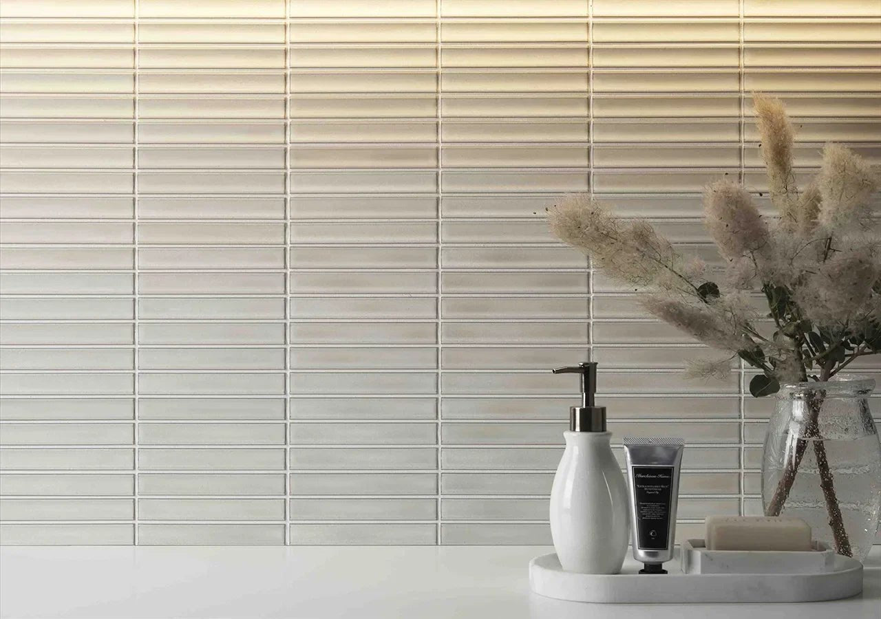 Japanese ceramic wall tiles Yukasumi Sample in Gray from Mittsu Japanese Tiles