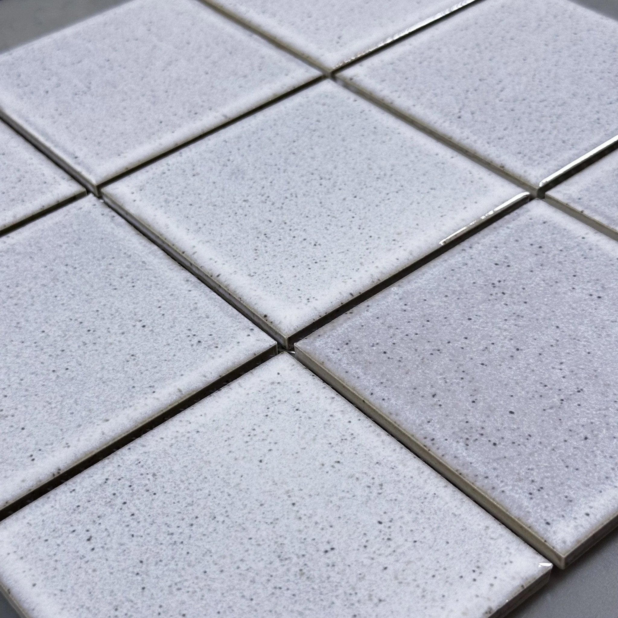 Japanese ceramic wall tiles Yuki Square Sample in Square 95 from Mittsu Japanese Tiles