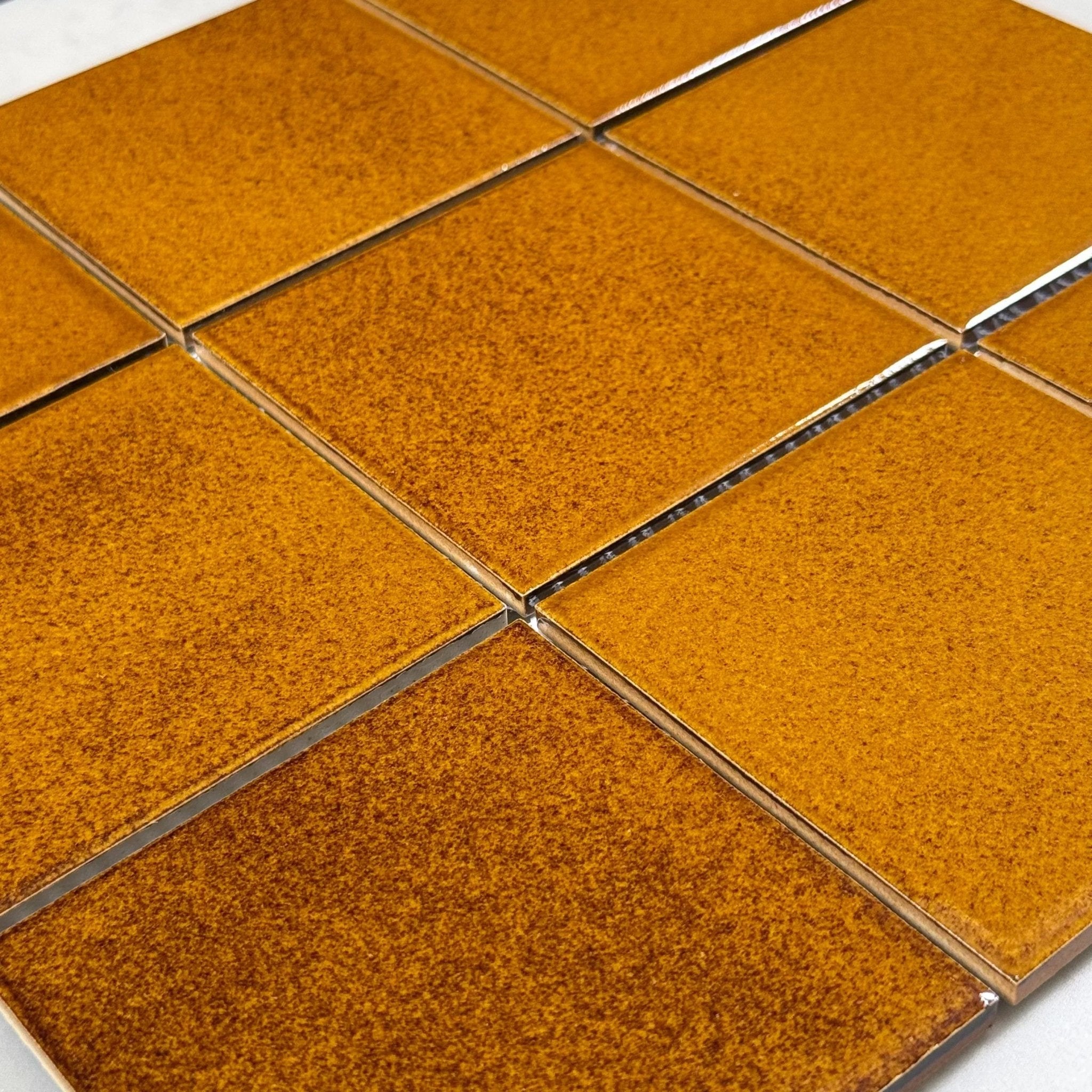 Japanese ceramic wall tiles Yuki Square Sample in Square 95 from Mittsu Japanese Tiles