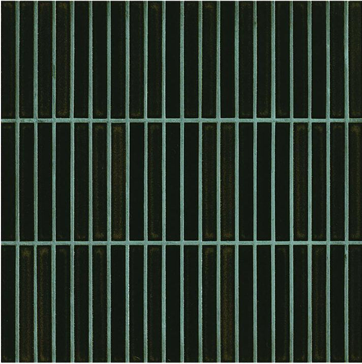 Japanese ceramic wall tiles Yohen Sample in Black from Mittsu Japanese Tiles