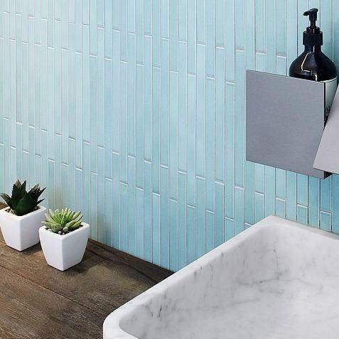 Arcaico Japanese porcelain wall tile in Green – Mittsu Japanese Tiles