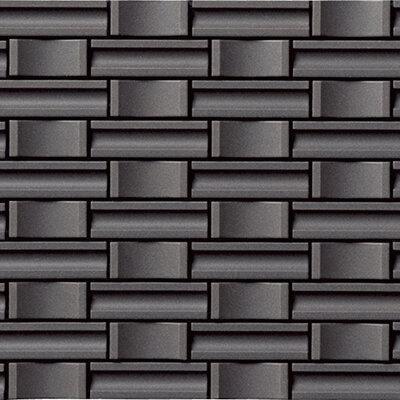 Japanese ceramic wall tiles Crochet Sample in Black from Mittsu Japanese Tiles
