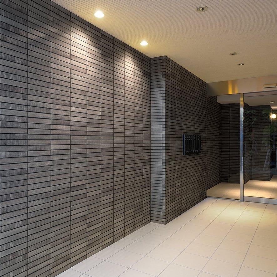 Japanese ceramic wall tiles Homura in Light Brown from Mittsu Japanese Tiles