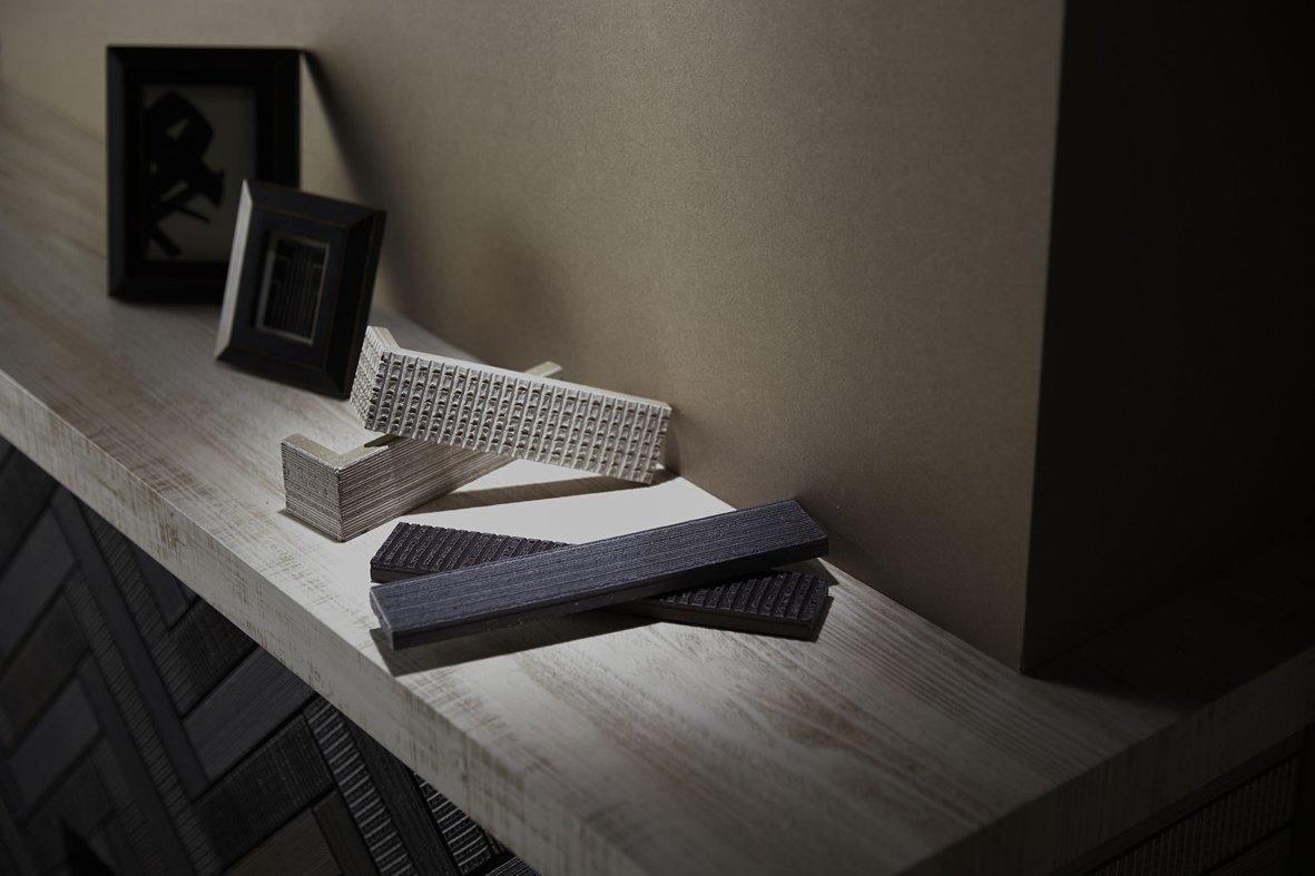 Japanese ceramic wall tiles Homura in Black from Mittsu Japanese Tiles