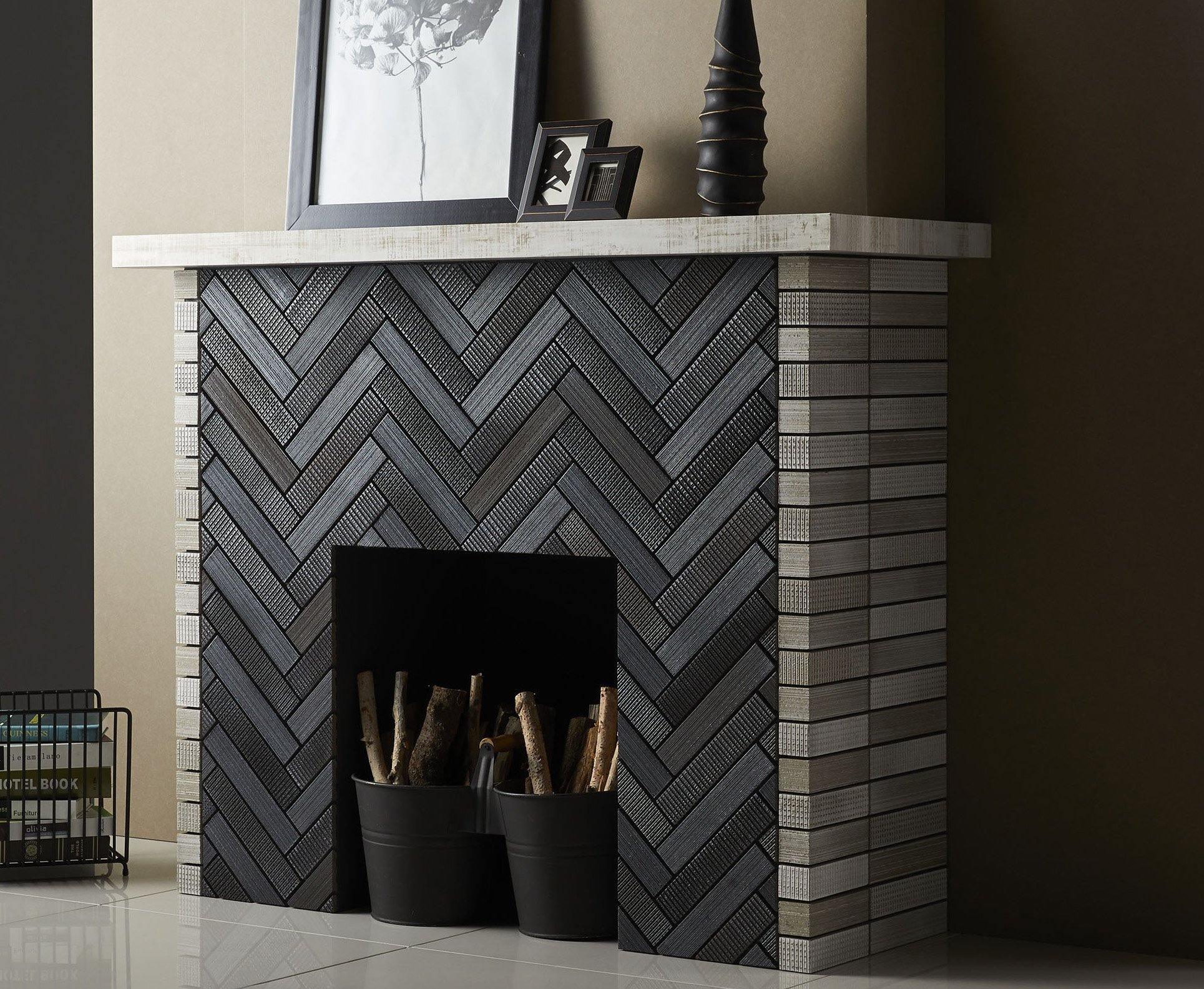 Japanese ceramic wall tiles Homura in Black from Mittsu Japanese Tiles