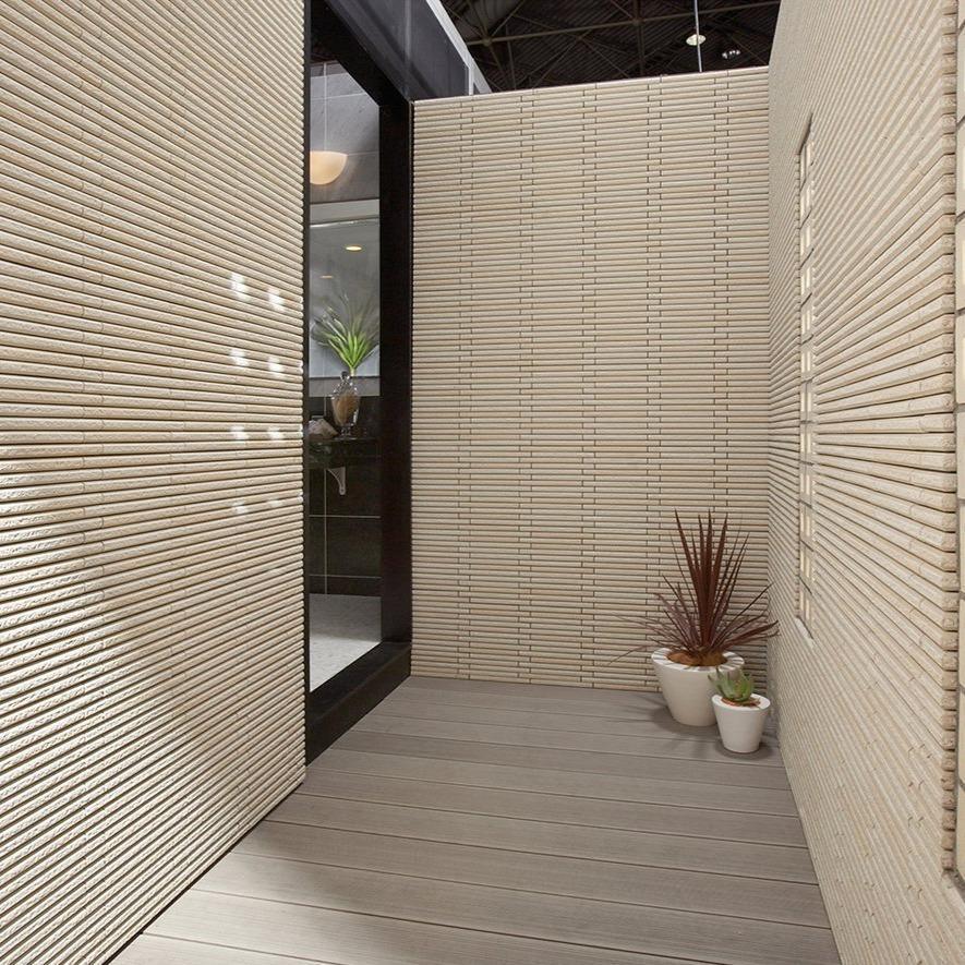 Japanese ceramic wall tiles Hosowari in Normal from Mittsu Japanese Tiles