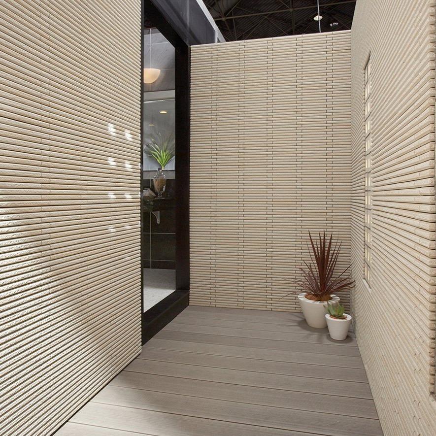 Japanese ceramic wall tiles Hosowari Sample in Normal from Mittsu Japanese Tiles