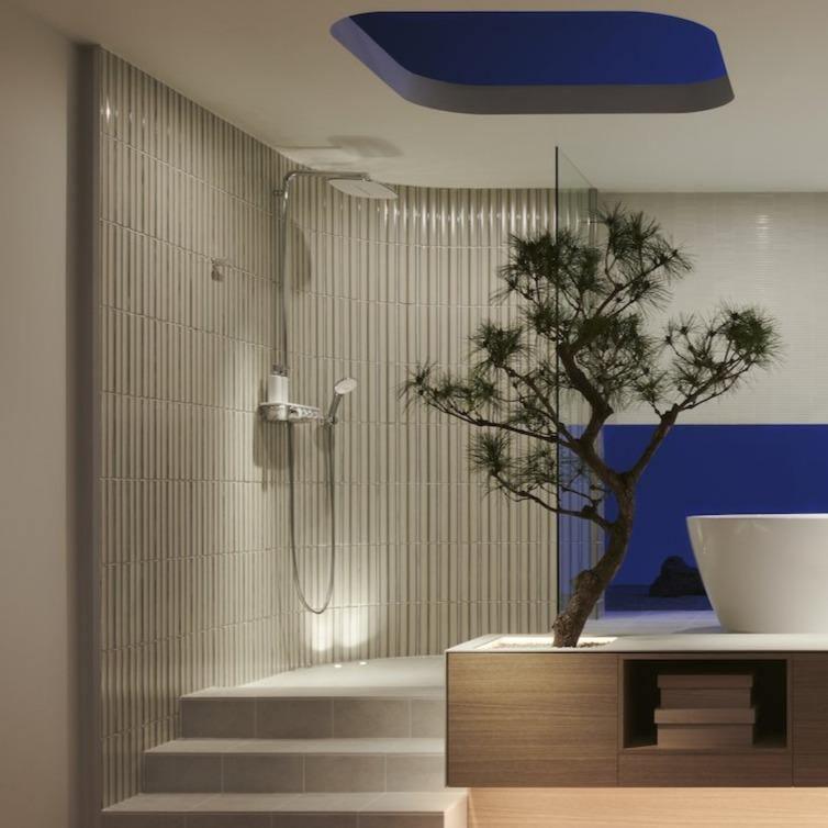 Japanese ceramic wall tiles Izumo in White from Mittsu Japanese Tiles