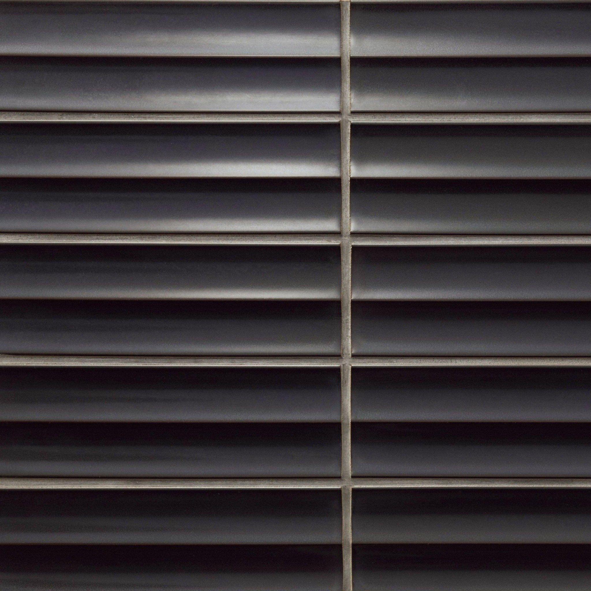 Japanese ceramic wall tiles Izumo in Black from Mittsu Japanese Tiles