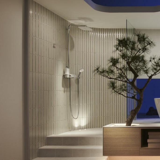 Japanese ceramic wall tiles Izumo Sample in White from Mittsu Japanese Tiles