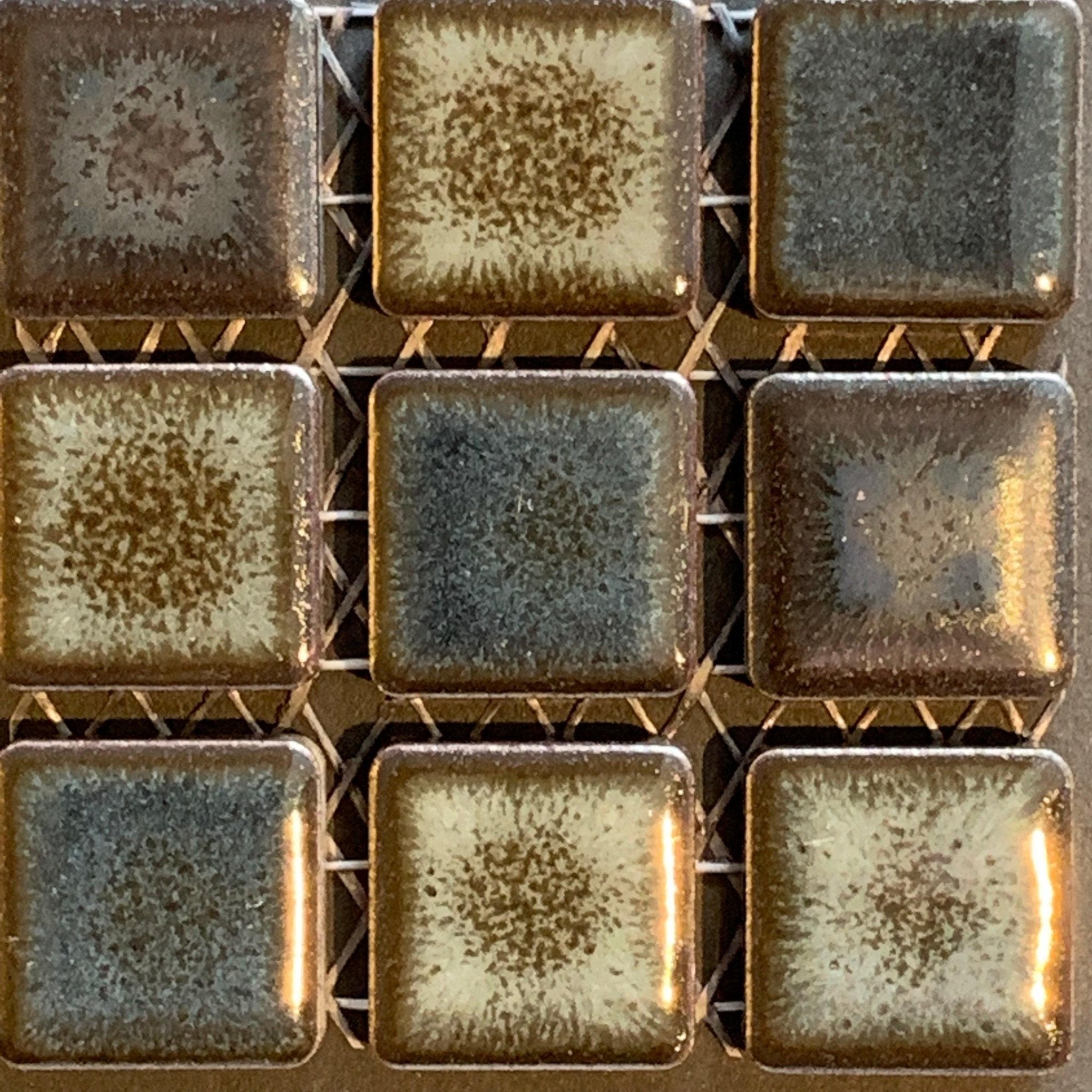 Japanese ceramic wall tiles Kaleido Glaze in Black Mix from Mittsu Japanese Tiles