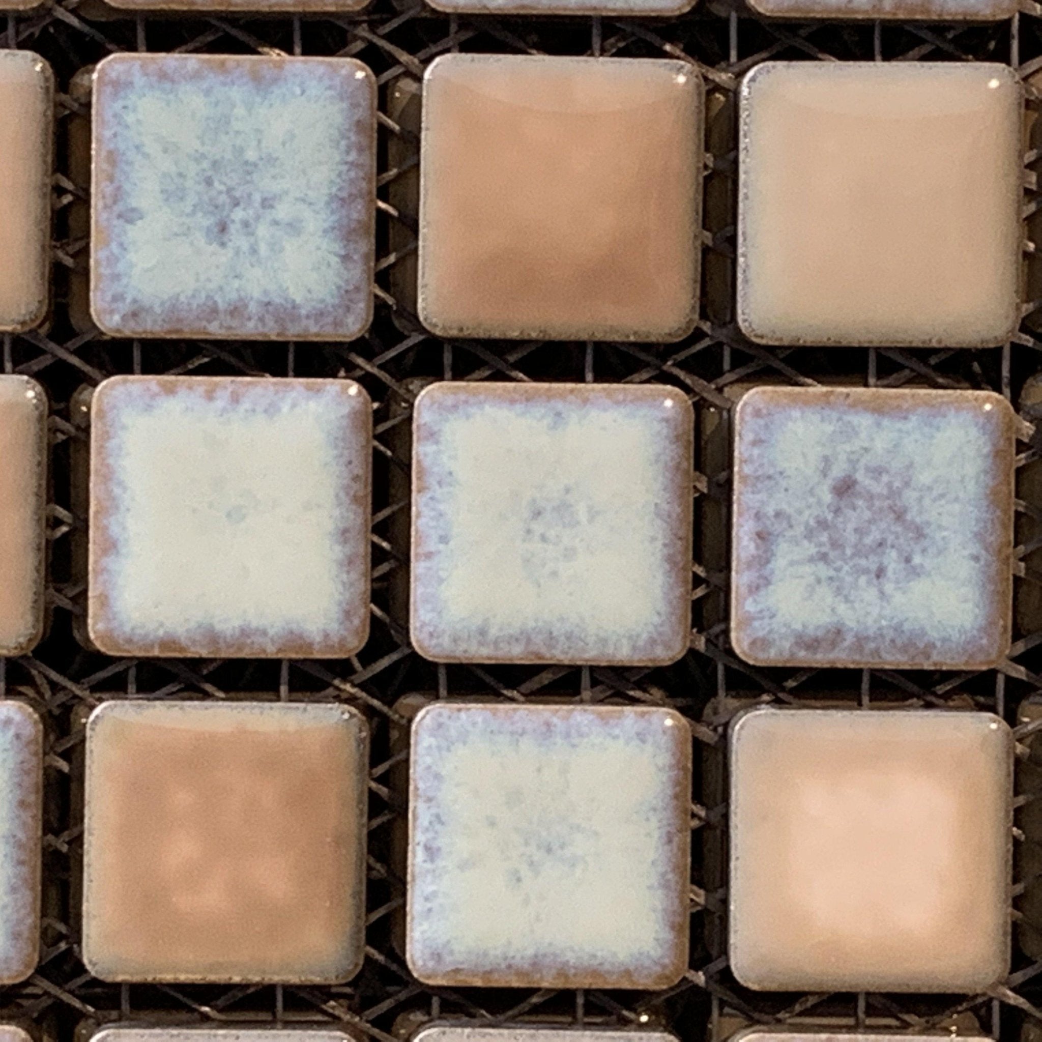 Japanese ceramic wall tiles Kaleido Glaze in Black Mix from Mittsu Japanese Tiles