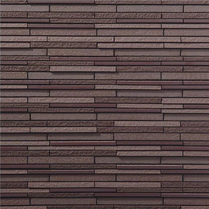 Japanese ceramic wall tiles Luminos in Brown from Mittsu Japanese Tiles