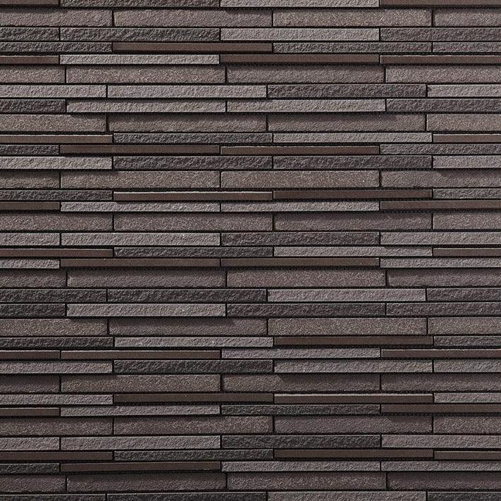 Japanese ceramic wall tiles Luminos in Dark Brown from Mittsu Japanese Tiles