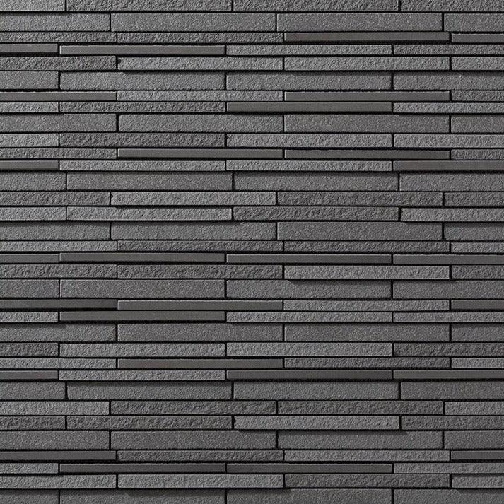 Japanese ceramic wall tiles Luminos in Black from Mittsu Japanese Tiles
