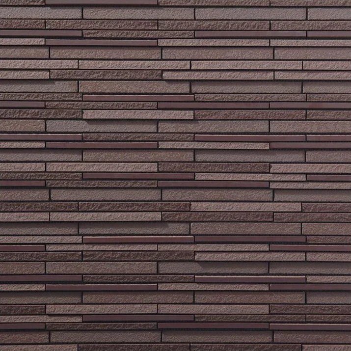 Japanese ceramic wall tiles Luminos Samples in Brown from Mittsu Japanese Tiles