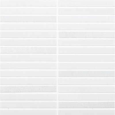 Japanese ceramic wall tiles Lungo in White Mix from Mittsu Japanese Tiles