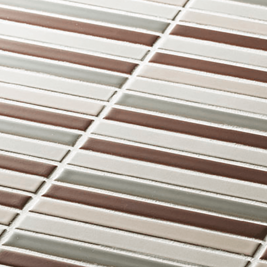 Japanese ceramic wall tiles Lungo in Black Mix from Mittsu Japanese Tiles