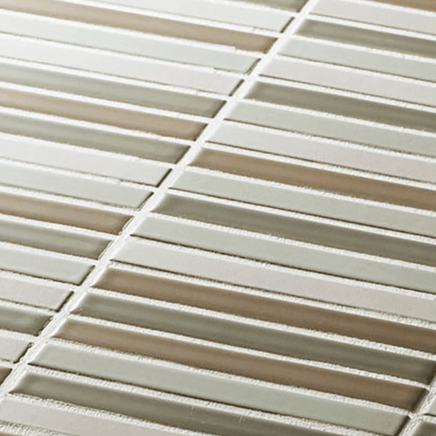 Japanese ceramic wall tiles Lungo Sample in Black Mix from Mittsu Japanese Tiles