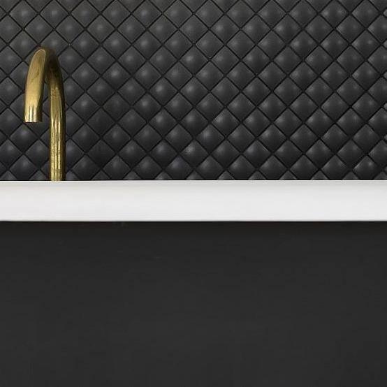 Japanese ceramic wall tiles Madoka R Sample in White from Mittsu Japanese Tiles