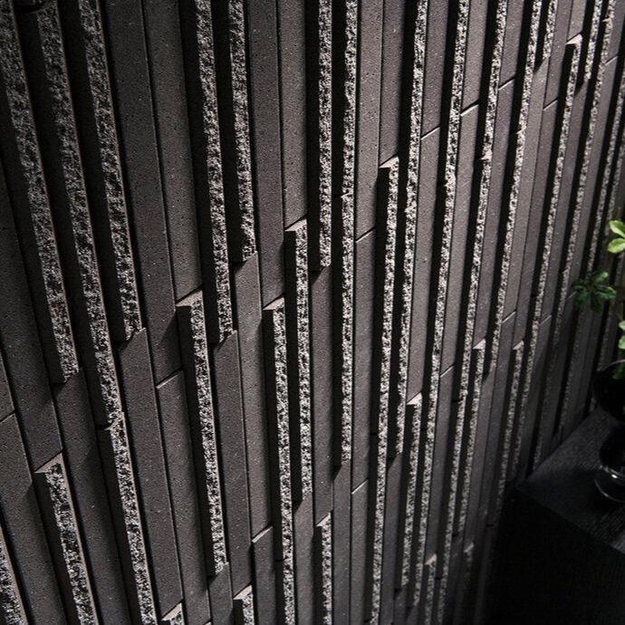 Japanese ceramic wall tiles Ombre Sample in Beige from Mittsu Japanese Tiles