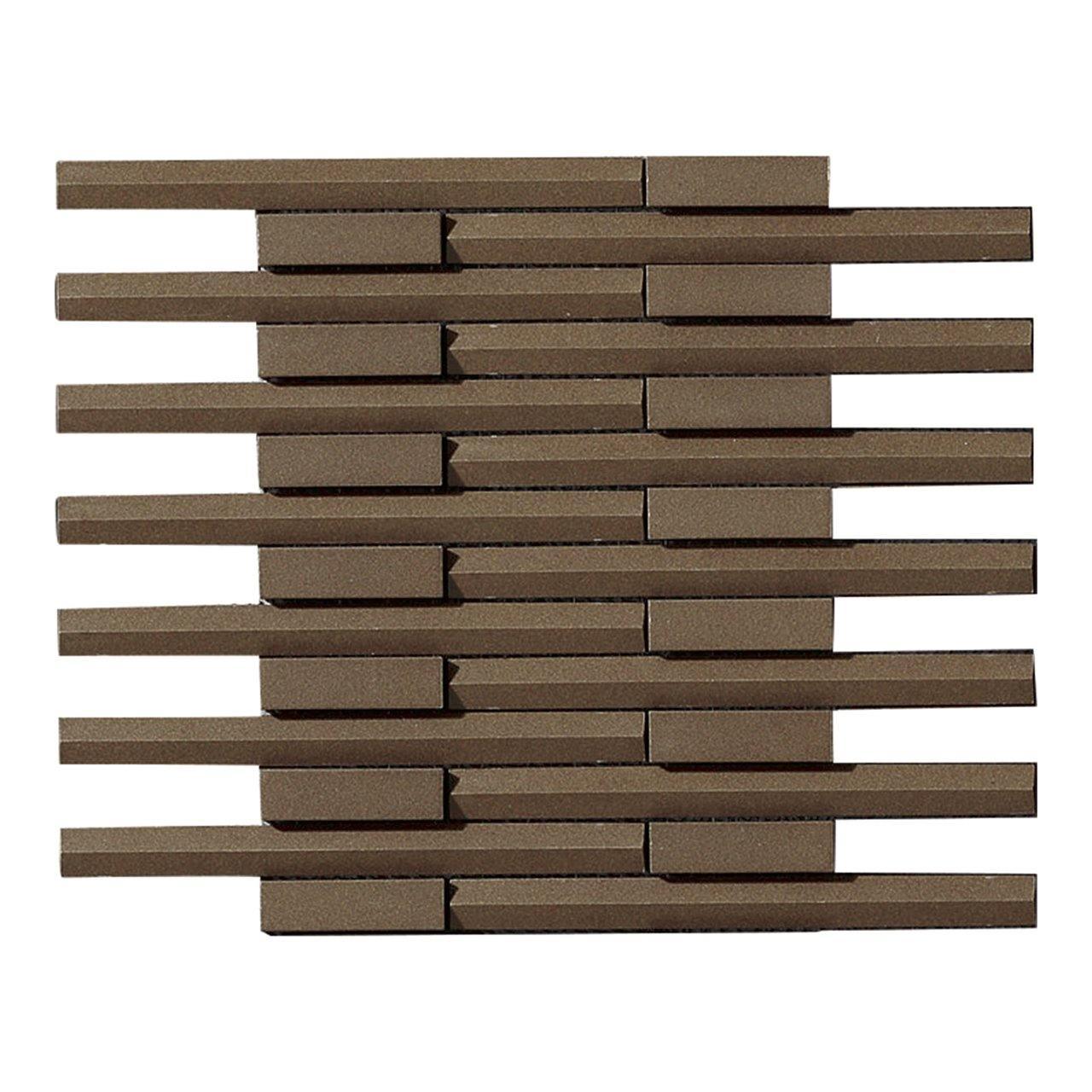 Japanese ceramic wall tiles Rhythmic II Sample in White from Mittsu Japanese Tiles