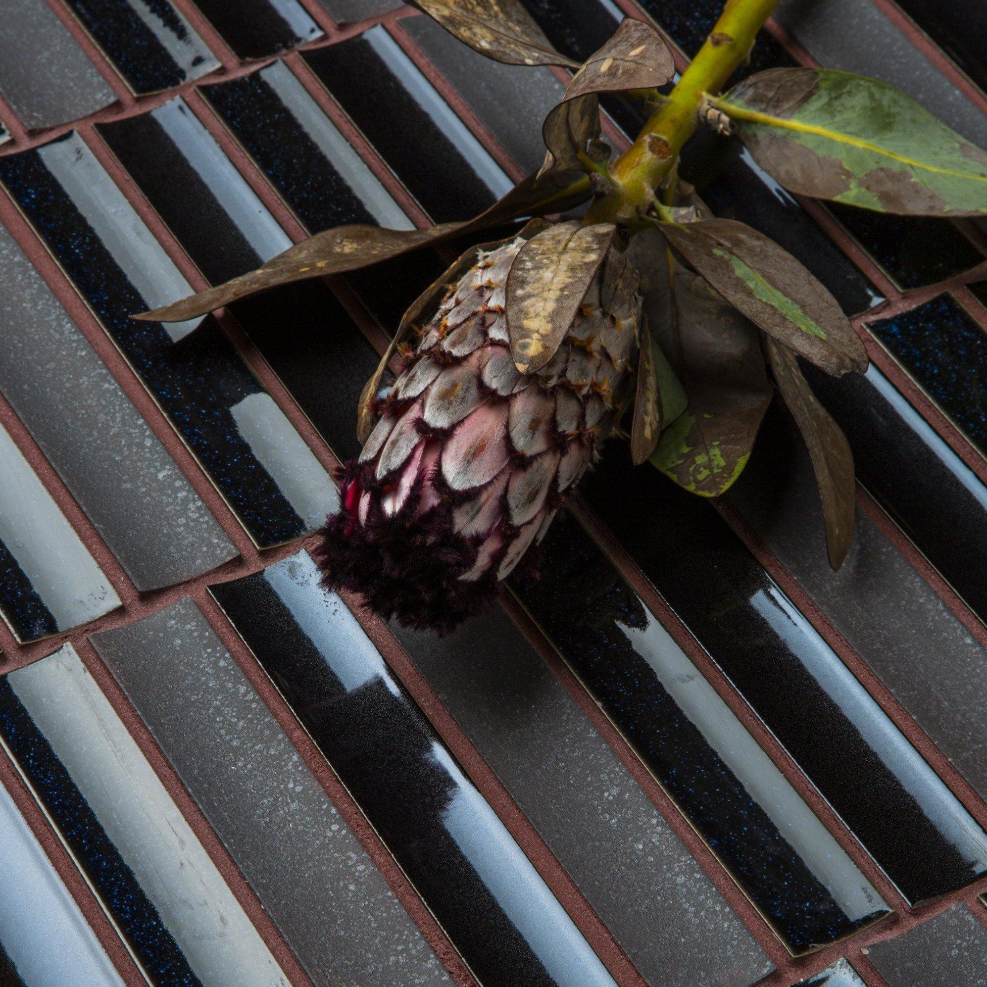 Japanese ceramic wall tiles Sairin in Matt White from Mittsu Japanese Tiles