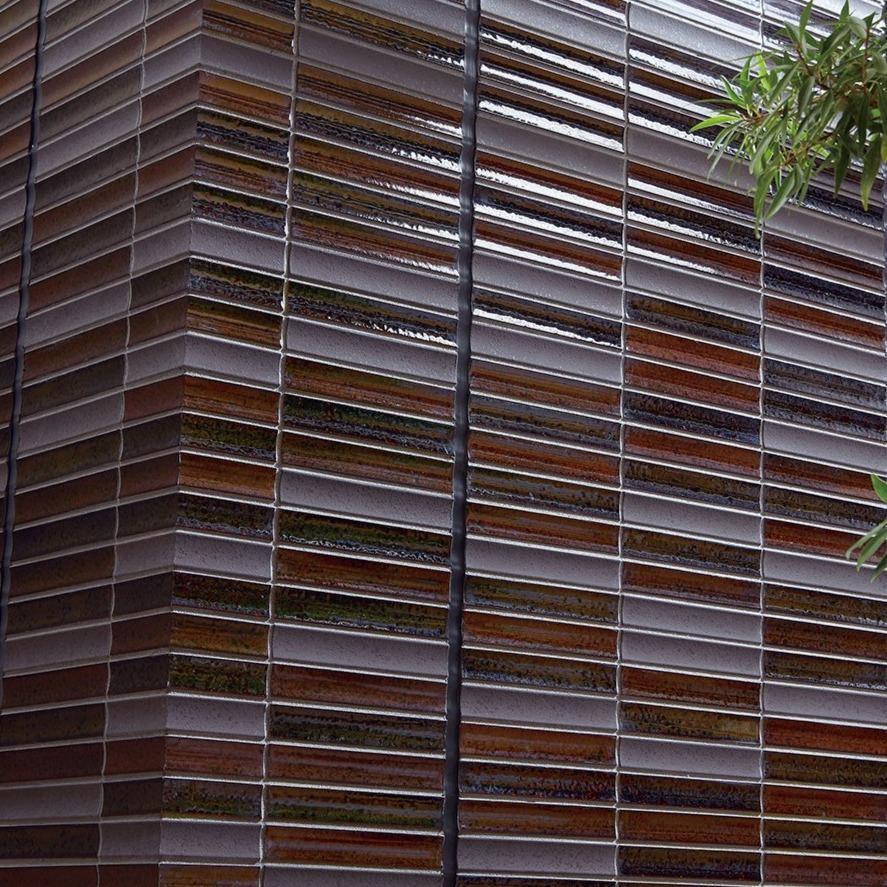 Japanese ceramic wall tiles Sairin in Matt White from Mittsu Japanese Tiles