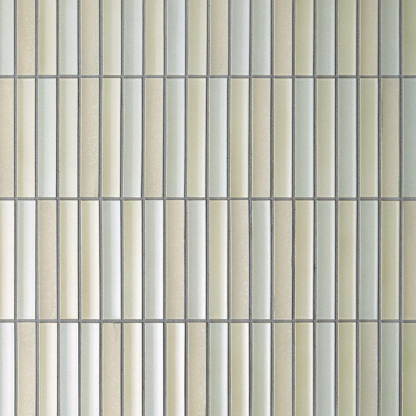Japanese ceramic wall tiles Sairin in Matt White from Mittsu Japanese Tiles