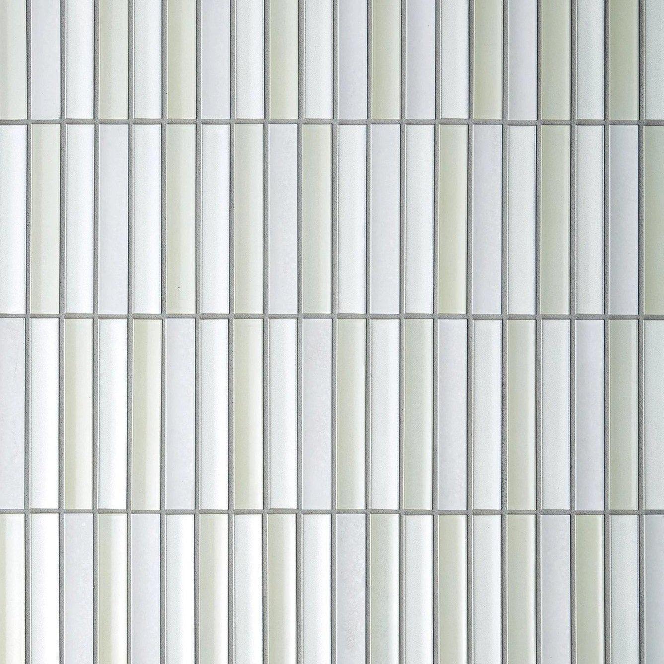 Japanese ceramic wall tiles Sairin in Matt White from Mittsu Japanese Tiles
