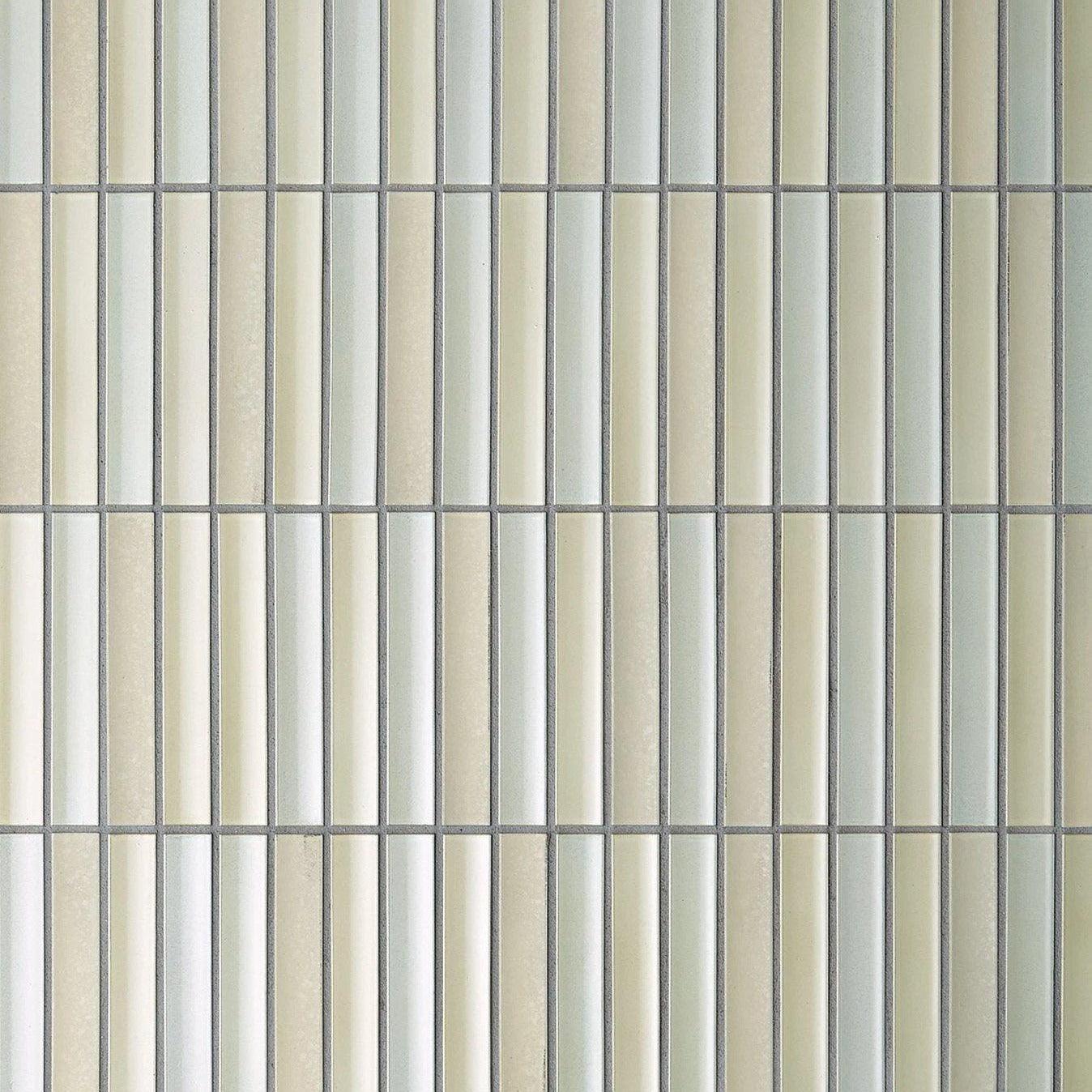 Japanese ceramic wall tiles Sairin in Matt White from Mittsu Japanese Tiles