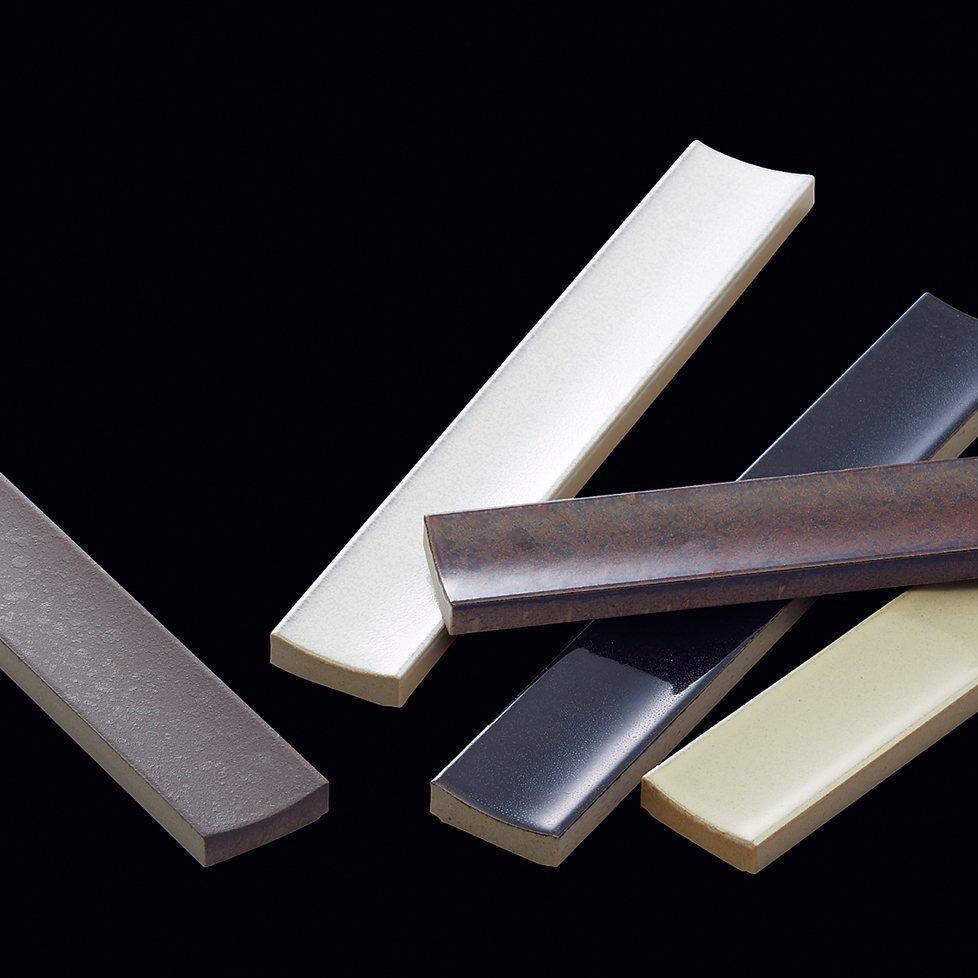 Japanese ceramic wall tiles Sairin Sample in Matt Grey from Mittsu Japanese Tiles