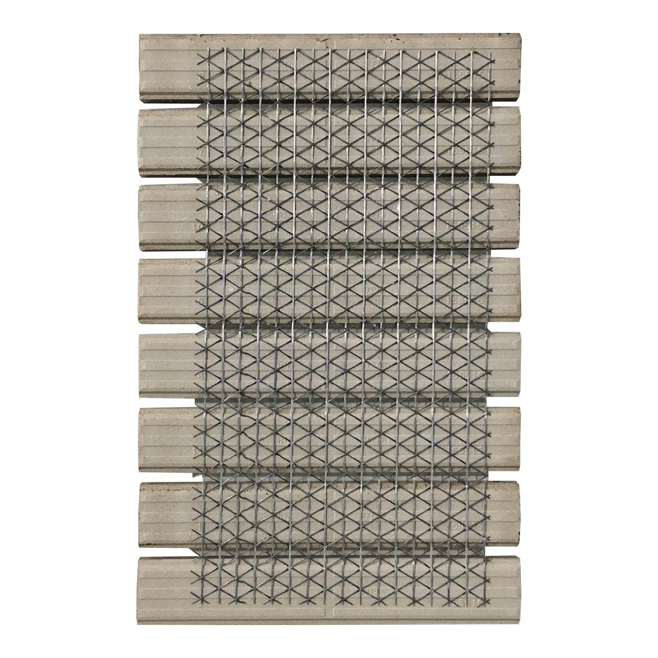 Japanese ceramic wall tiles Sairin Sample in Black Mix from Mittsu Japanese Tiles